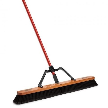 Libman Libman Commercial 36 Smooth Sweep Push Broom - Brace Handle - 850, PK3 850